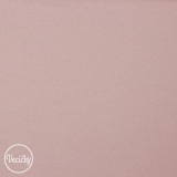 Organická elastická teplákovina nepočesaná - blush - zbytok 45 cm