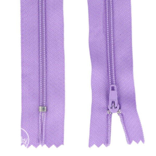 Špirálový zips šírka 5 mm dĺžka 70 cm - lila